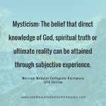 Mysticism Defined